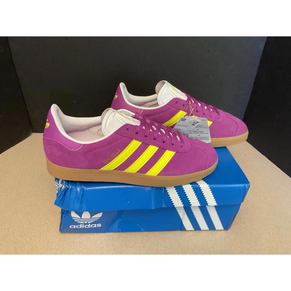 adidas Purple and Yellow Athletic Shoes